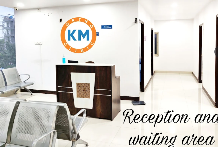Dr. Karthik Manchala Ortho Clinic Reception and Waiting Area in Manikonda, Hyderabad